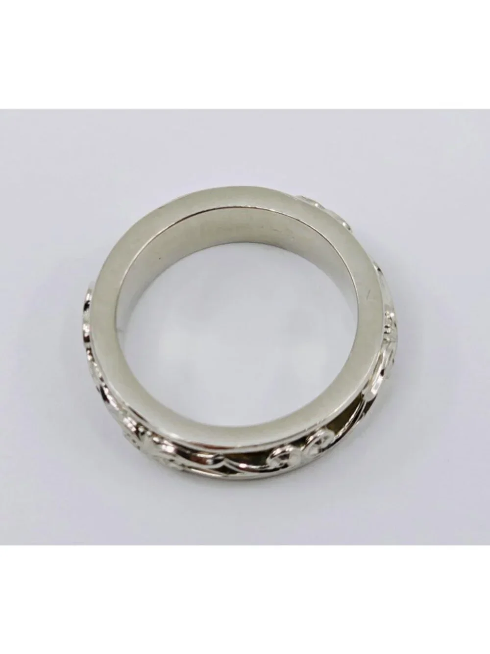 22K Two Tone Multi Color Gold Designer Layered Wedding Band Ring - Size 8.25